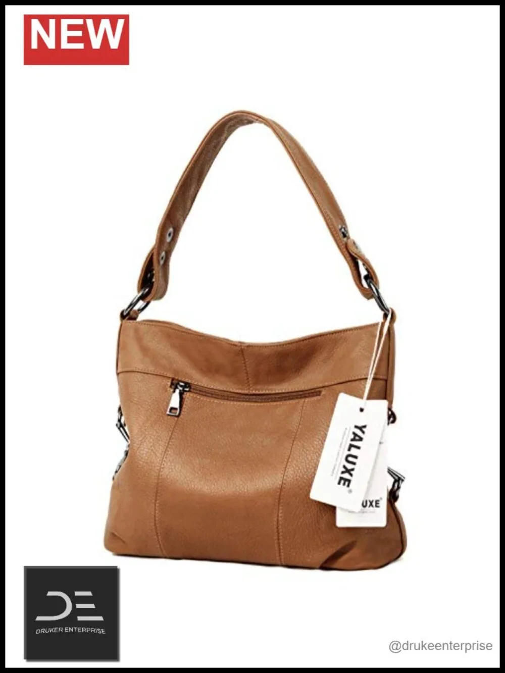 Genuine Leather Hobo Shoulder Bag Purse Crossbody